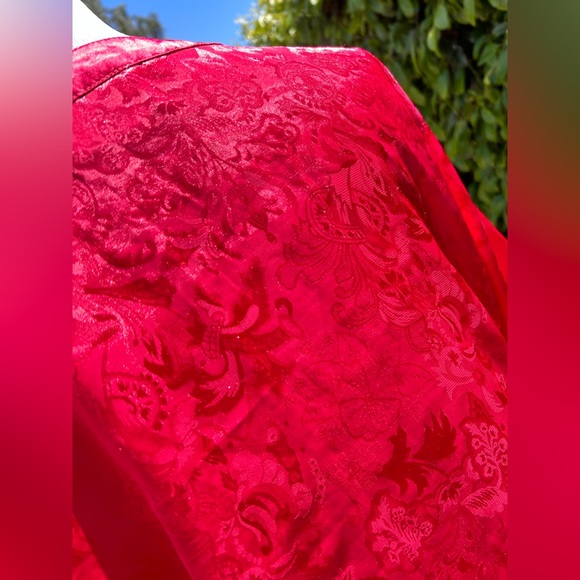 Vintage retro VICTORIAS SECRET red demask L Pajama Set - Picture 7 of 8